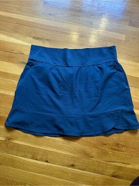 adidas Navy Blue Athletic Skort with Flared Hem